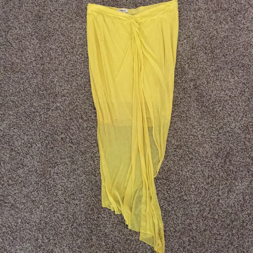 Helmut Lang yellow skirt